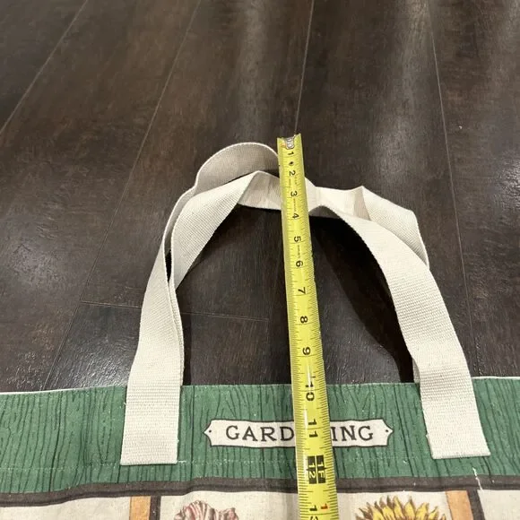 Cavallini & Co., "Gardening" Heavyweight Cotton Canvas Tote / Shopping Bag Large